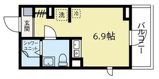 オアーゼ大崎【2階】の間取り