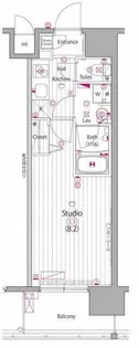 ガーラ・グランディ東陽町【13階】の間取り
