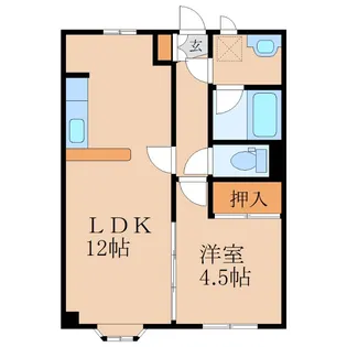 シャイニングシティマンション B棟【1階】の間取り
