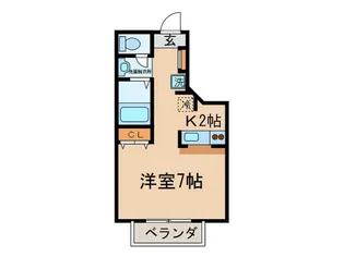 カ-サ オランジュ【1階】の間取り