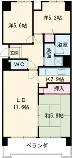 エスポア曙【4階】の間取り