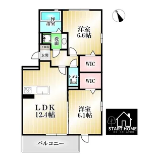 セレーノ南田宮【2階】の間取り