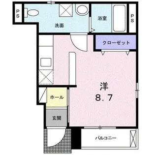 フィオーレ西大井【1階】の間取り