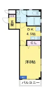 レジデンスヤマザキII【2階】の間取り