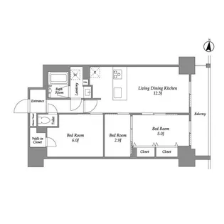CLASSEUM高崎【2階】の間取り