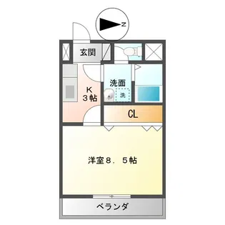 エルテルンダンク【2階】の間取り