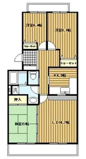 オクトス市ヶ尾2【2階】の間取り