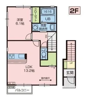 アヴニールMA棟【2階】の間取り