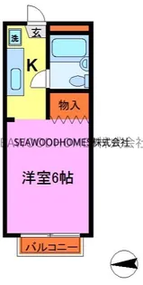 リコウハイツ3号館【1階】の間取り