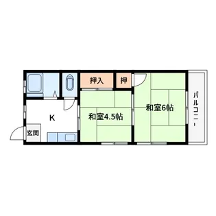 ハイツ曙【2階】の間取り