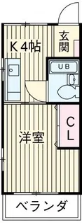 メゾン稲荷木【2階】の間取り