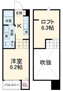 village 響 一号館【2階】の間取り