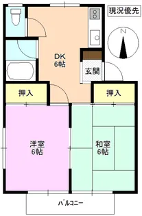 コーポラスサカイ【1階】の間取り