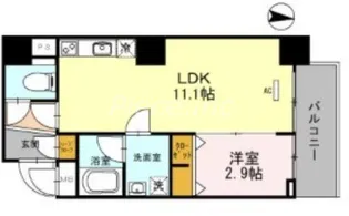 M:COURT新町【4階】の間取り