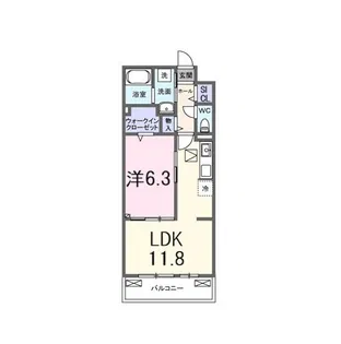 ロジュマンK【1階】の間取り