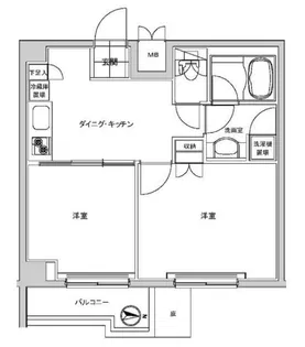 ルーブル住吉【8階】の間取り