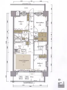 茨城県つくば市学園南2【マンション】の間取り