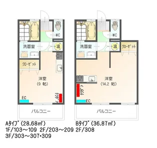 すまいる15番館【1階】の間取り