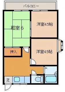 カハラプレイスI【2階】の間取り