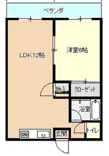 サンパレス23【1階】の間取り