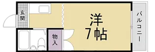 八瀬グリーンハイム【2階】の間取り