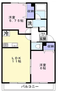 第三ラフィーヌ・北小金B棟【2階】の間取り