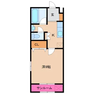 メゾンピュアII【1階】の間取り