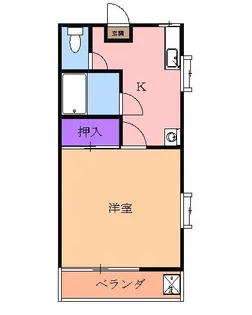 カレッジパーク【1階】の間取り