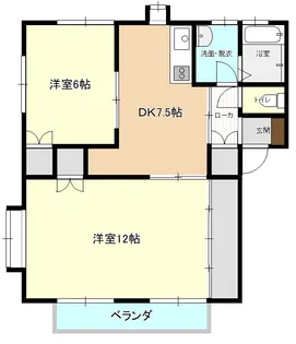 メゾン・フォレストB棟【1階】の間取り