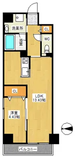 愛知県名古屋市中区正木2【マンション】の間取り
