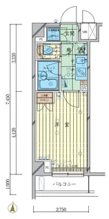 ルーブル多摩川七番館【3階】の間取り