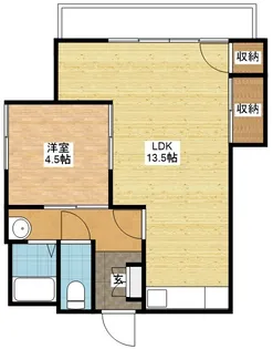 スカイフォレスト戸町【2階】の間取り