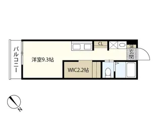 1Rの間取り画像