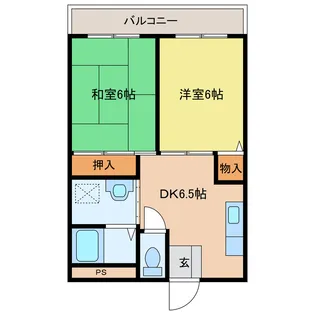 パステル緑ヶ丘【3階】の間取り