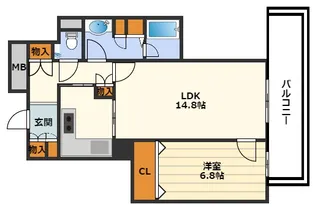 OAPレジデンスタワー西館【5階】の間取り