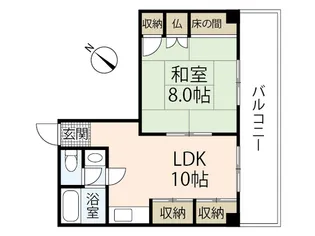 ルミネ己斐【7階】の間取り