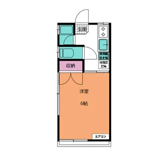 コーポ辰巳【2階】の間取り