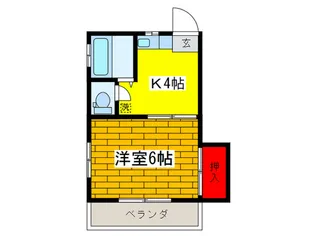 コ-ポ阿川【2階】の間取り