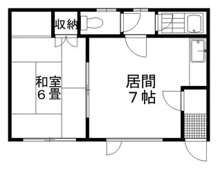 第2新川アパート【1階】の間取り