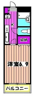 ジェイワンヒルズ西船【1階】の間取り