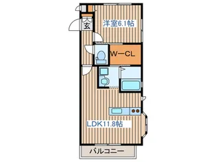 コンフォ-トソア-ヴェ【1階】の間取り