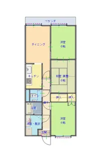 リーベパトリ太田【3階】の間取り