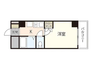 1Kの間取り画像