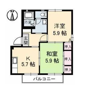 サテライトS 1棟【1階】の間取り