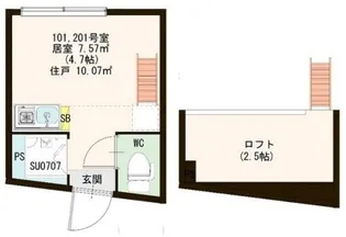 東京都豊島区高松2【アパート】の間取り