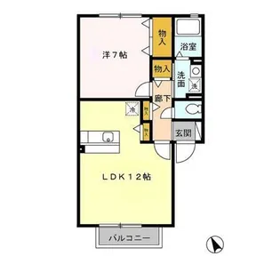 エトワール キューブ B【2階】の間取り