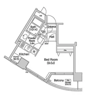 東京都港区虎ノ門3【マンション】の間取り