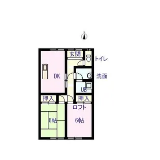 井上ハイツ【1階】の間取り