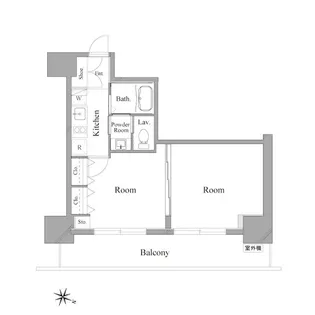 メゾン・ド・ヴィレ麻布台【10階】の間取り