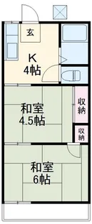 コーポスガ【1階】の間取り